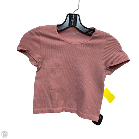 Top Short Sleeve By Urban Outfitters In Pink, Size: M