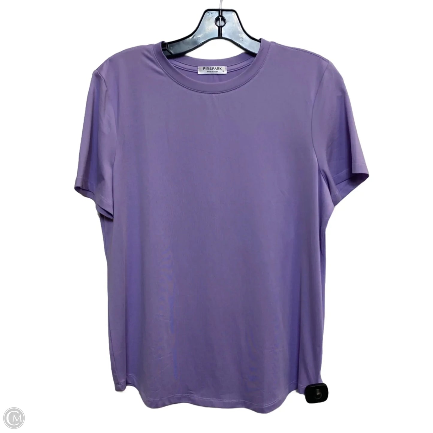Athletic Top Short Sleeve By Pinspark In Purple, Size: M