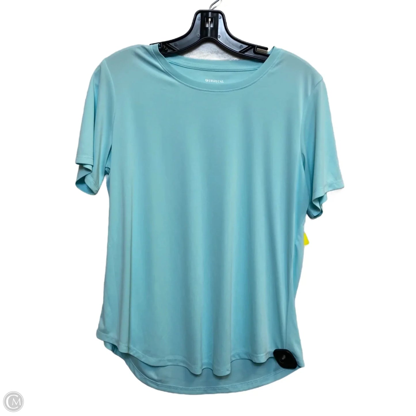 Athletic Top Short Sleeve By Gradual In Blue, Size: M