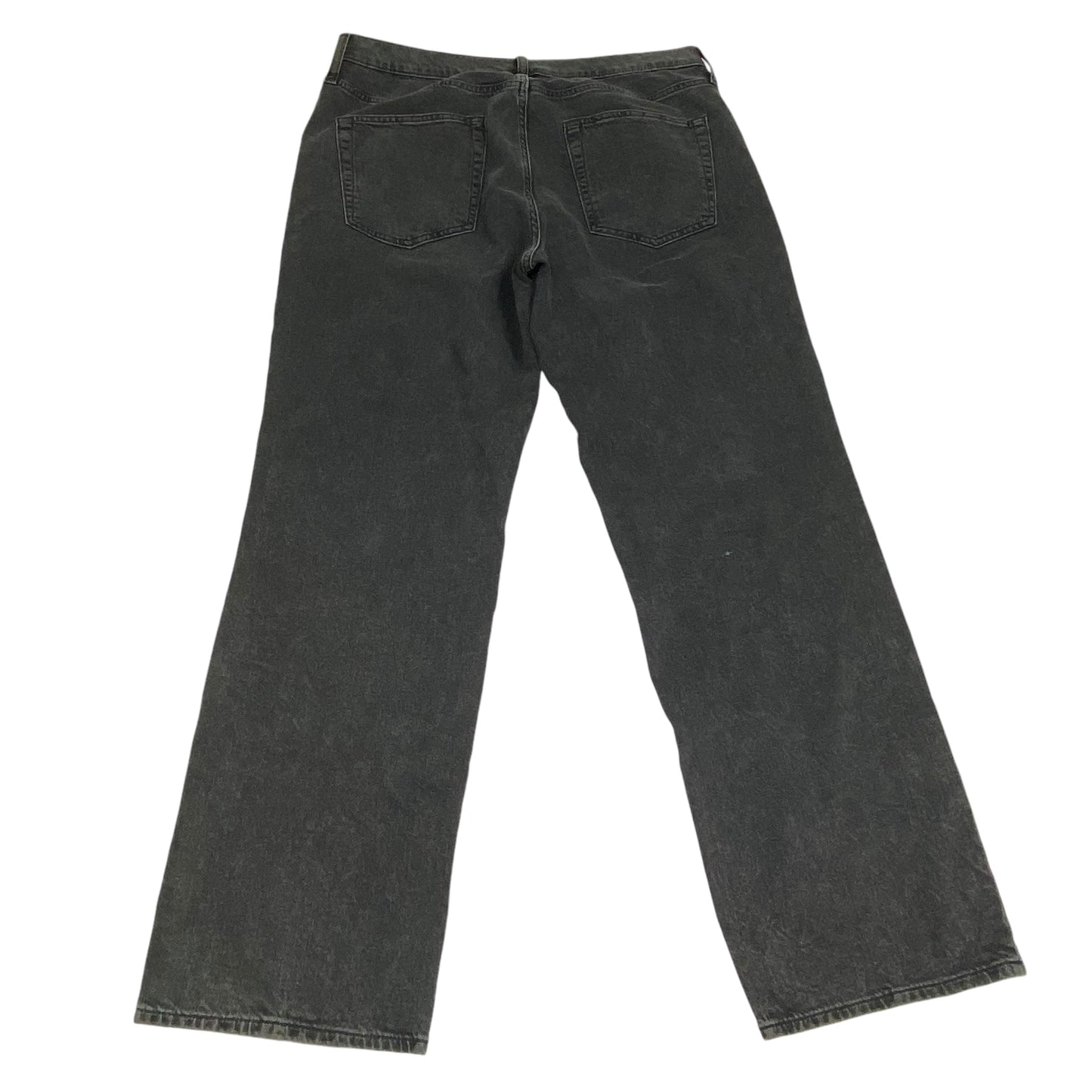 Jeans Straight By Gap In Grey Denim, Size: 12