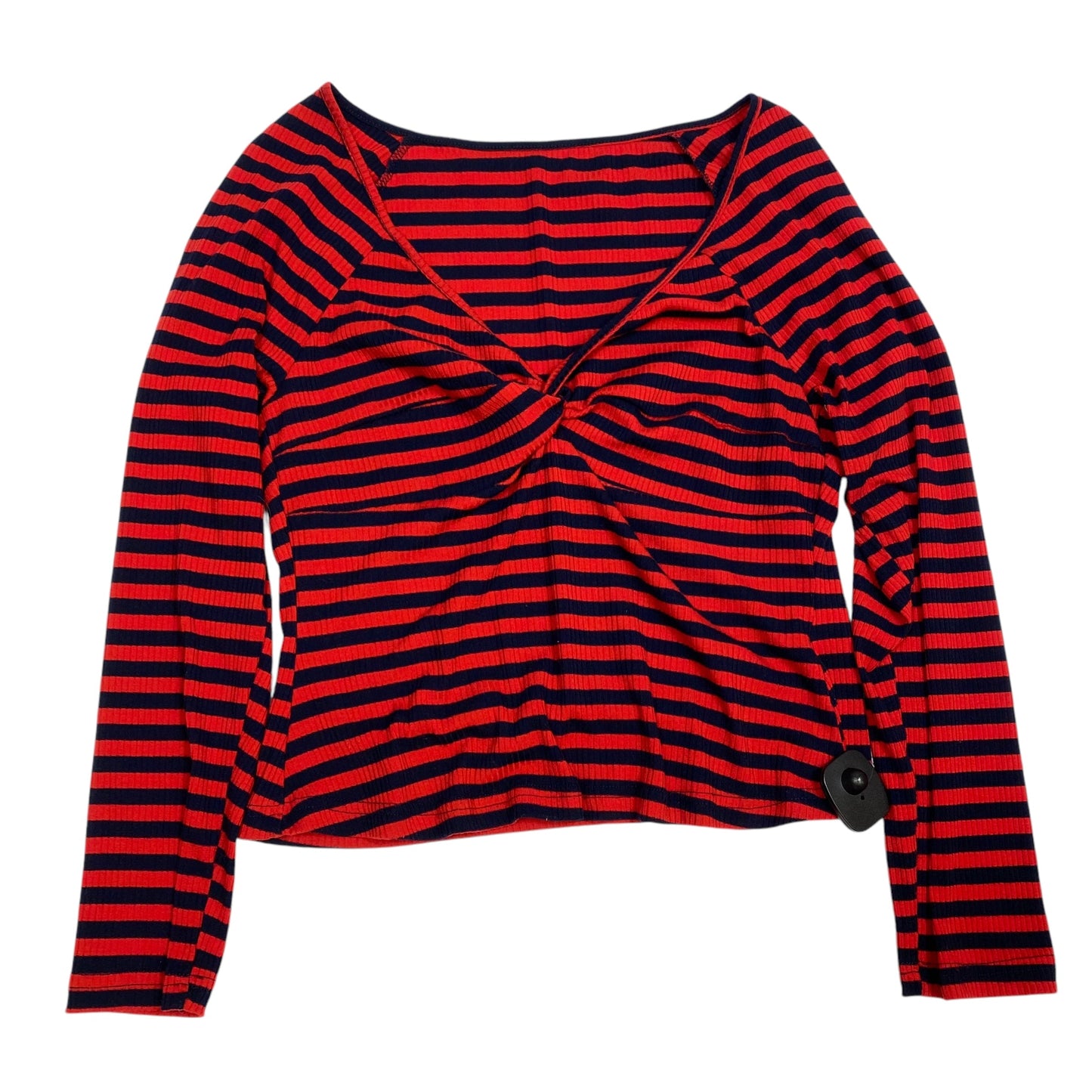 Top Long Sleeve By Shein In Blue & Red, Size: Xl