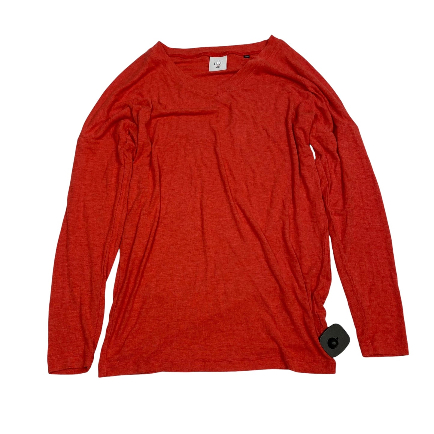 Top Long Sleeve By Cabi In Red, Size: Xxs