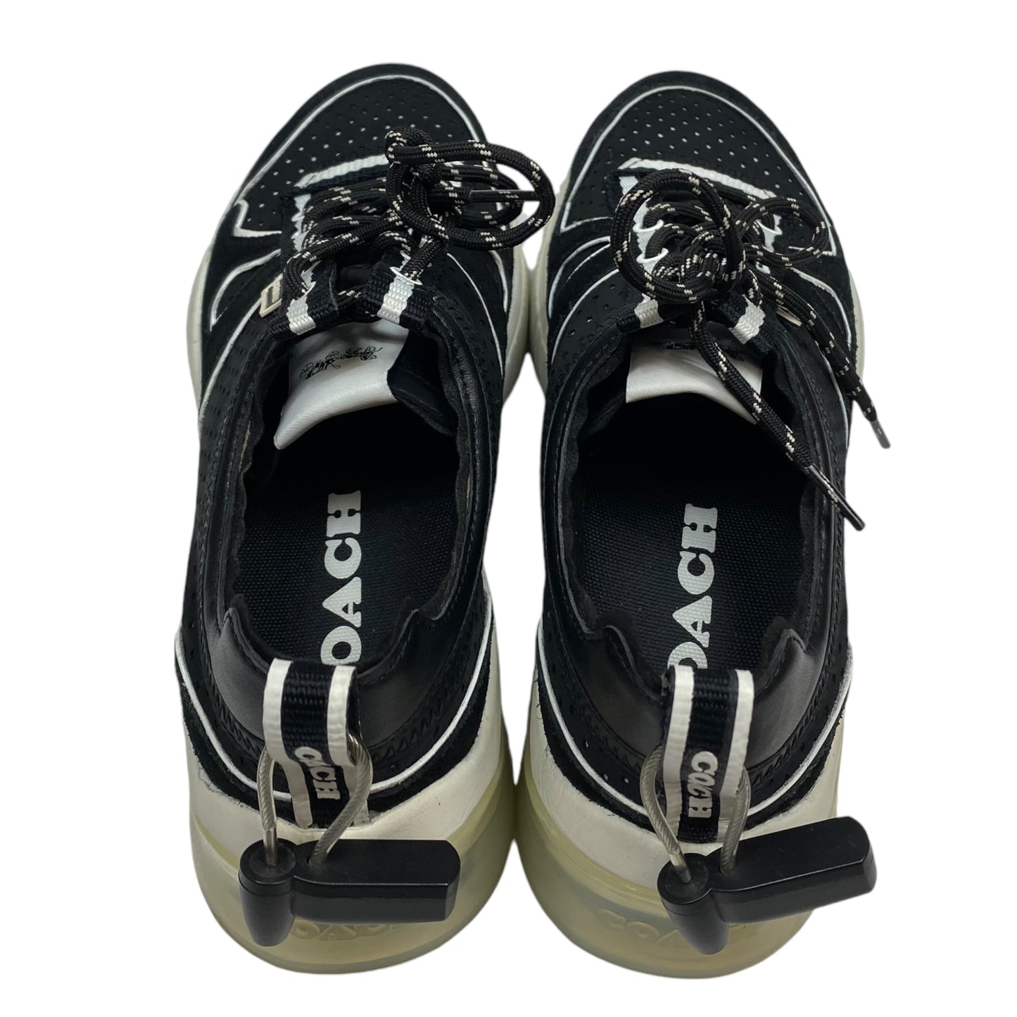 Shoes Designer By Coach In Black & White, Size: 10.5