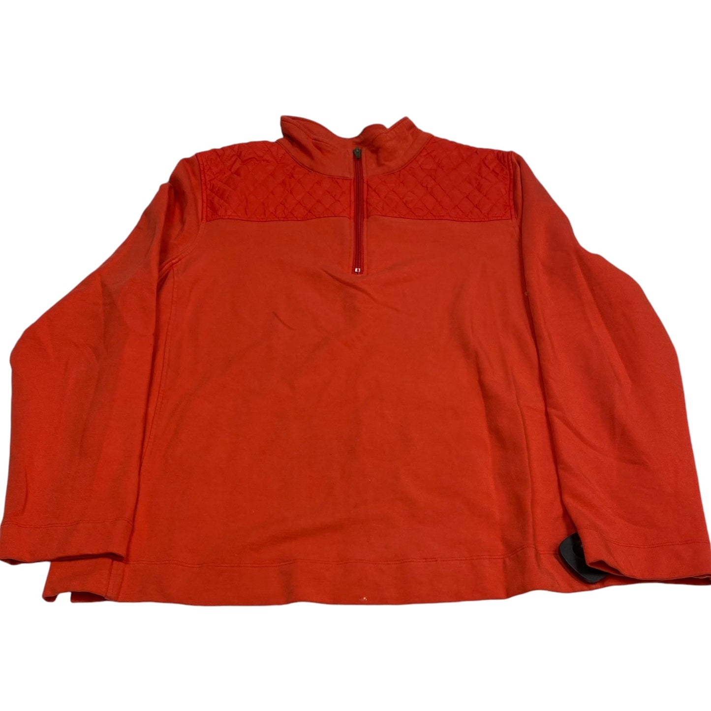 Sweatshirt Collar By Talbots In Orange, Size: 2x