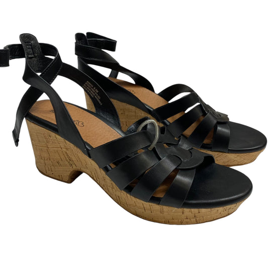 Sandals Heels Wedge By Bare Traps In Black, Size: 8.5