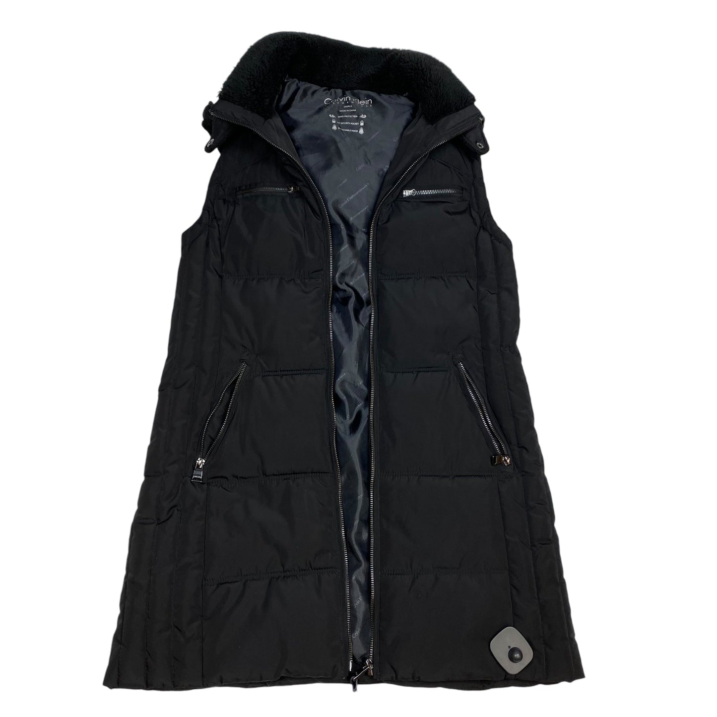 Vest Puffer & Quilted By Calvin Klein Performance In Black, Size: S