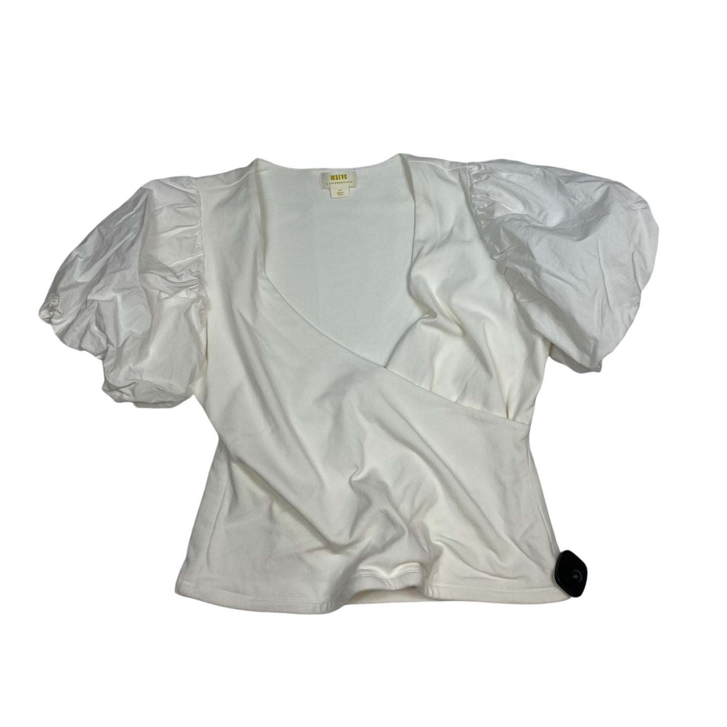 Top Short Sleeve By Maeve In Cream, Size: Lp