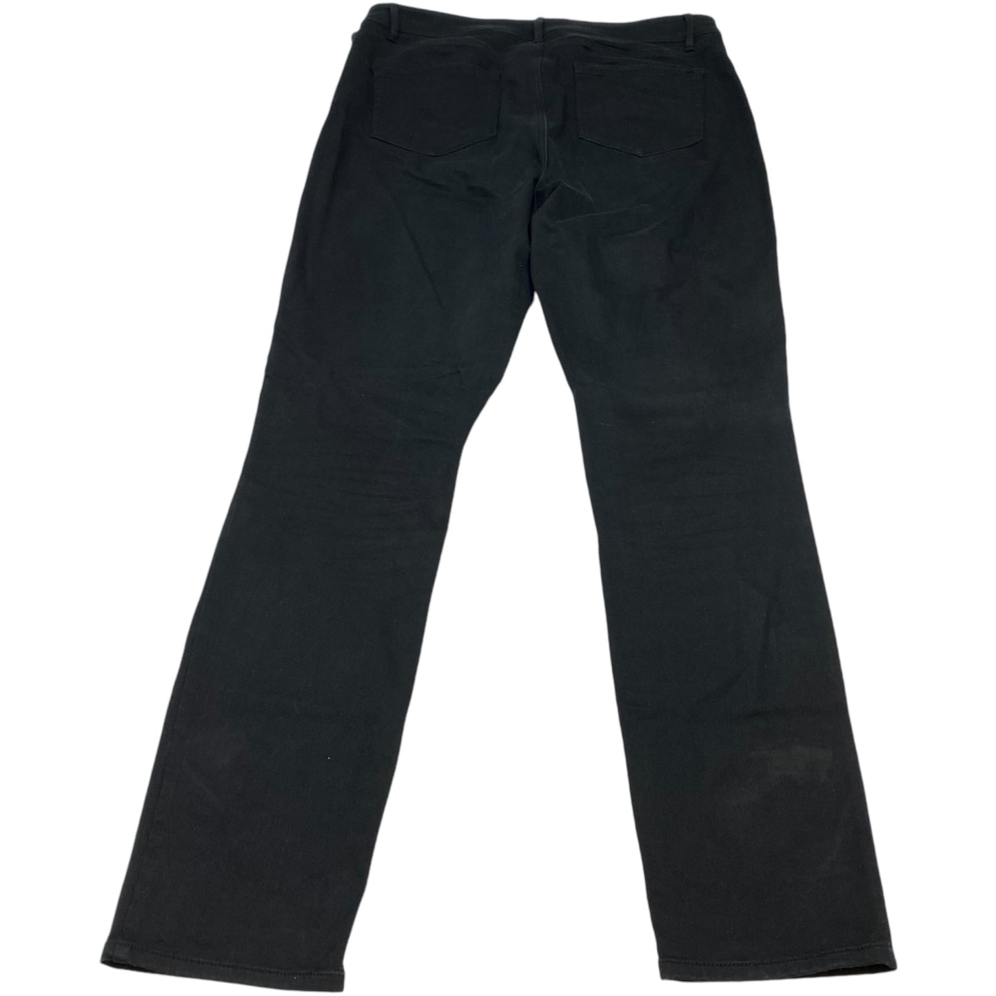 Jeans Straight By J. Jill In Black Denim, Size: 12l