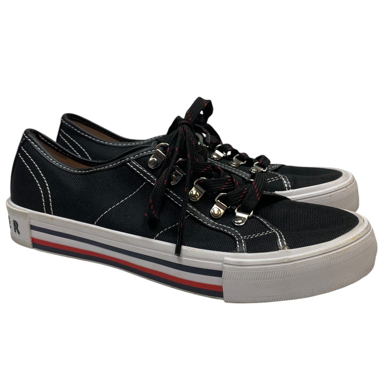 Shoes Sneakers By Tommy Hilfiger In Black, Size: 6.5