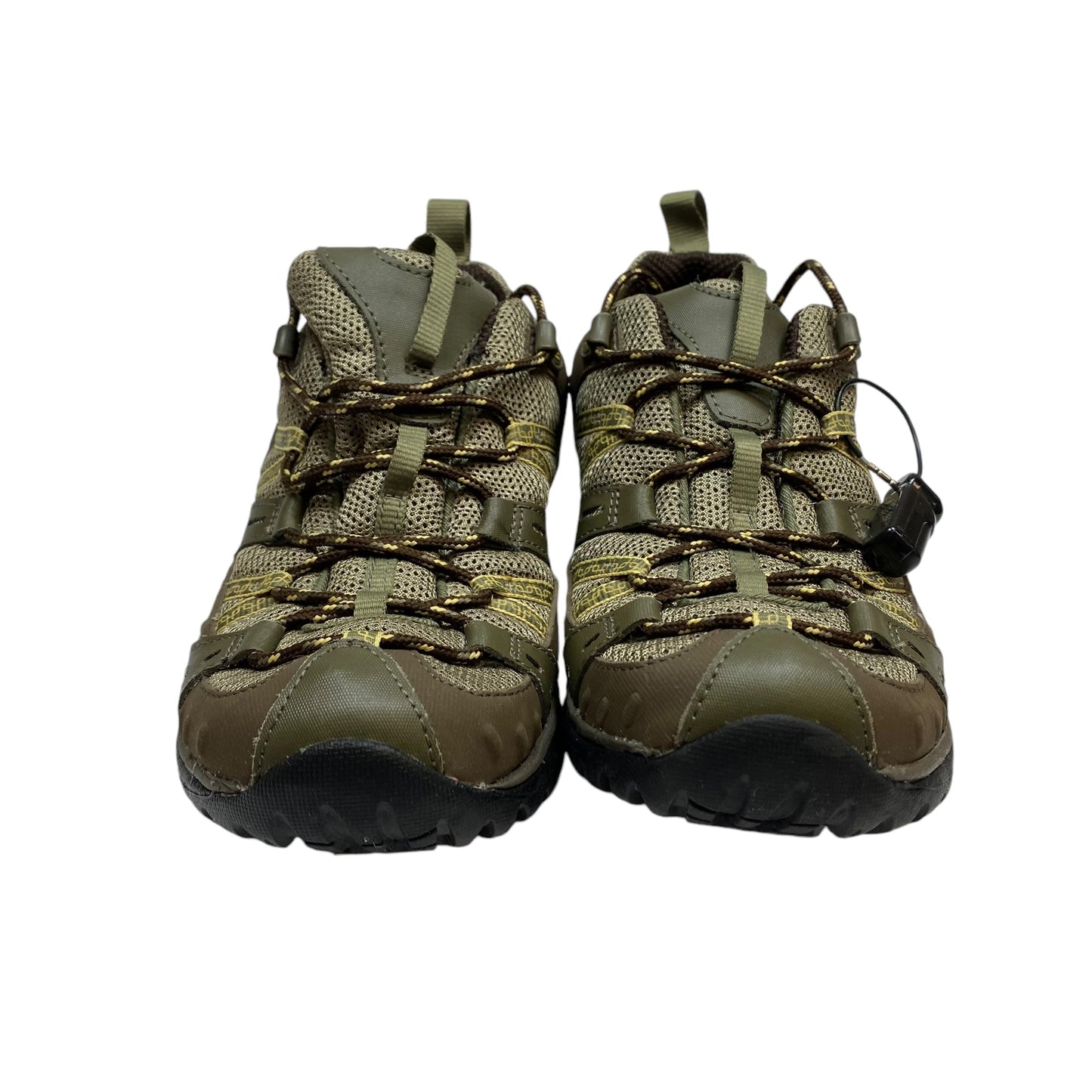 Shoes Hiking By Merrell In Green, Size: 9