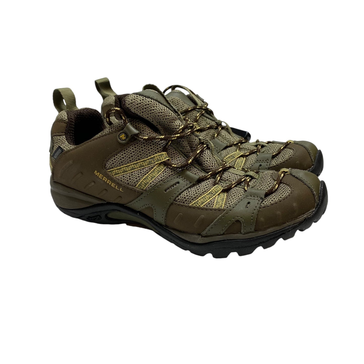 Shoes Hiking By Merrell In Green, Size: 9