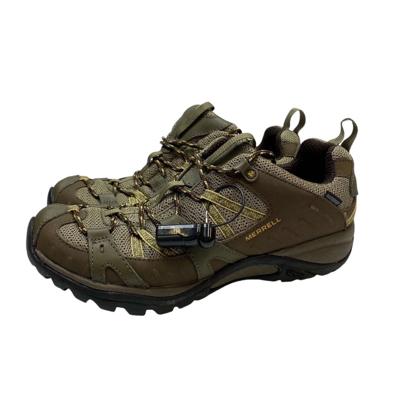 Shoes Hiking By Merrell In Green, Size: 9