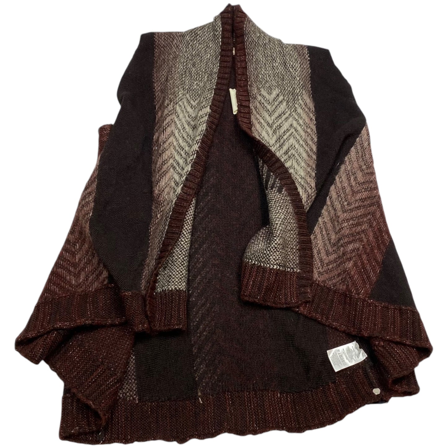 Vest Sweater By Sleeping On Snow In Brown, Size: Xs