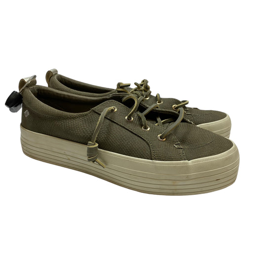 Shoes Sneakers By Sperry In Green, Size: 9