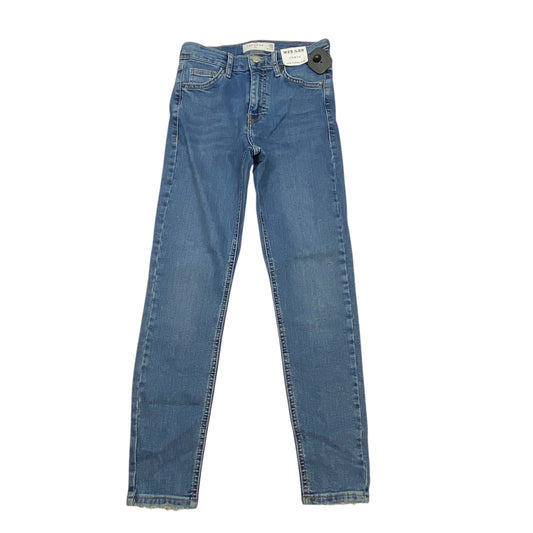 Jeans Skinny By Topshop In Blue Denim, Size: 2