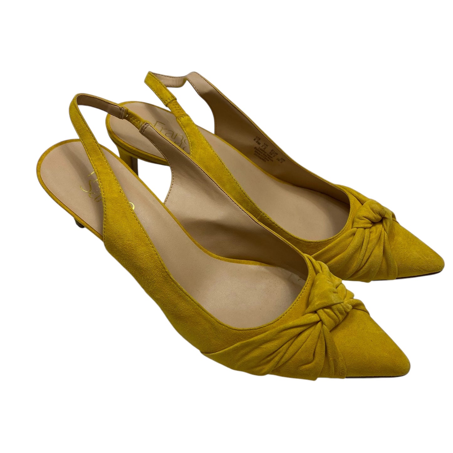 Shoes Heels Kitten By Franco Sarto In Yellow, Size: 9.5