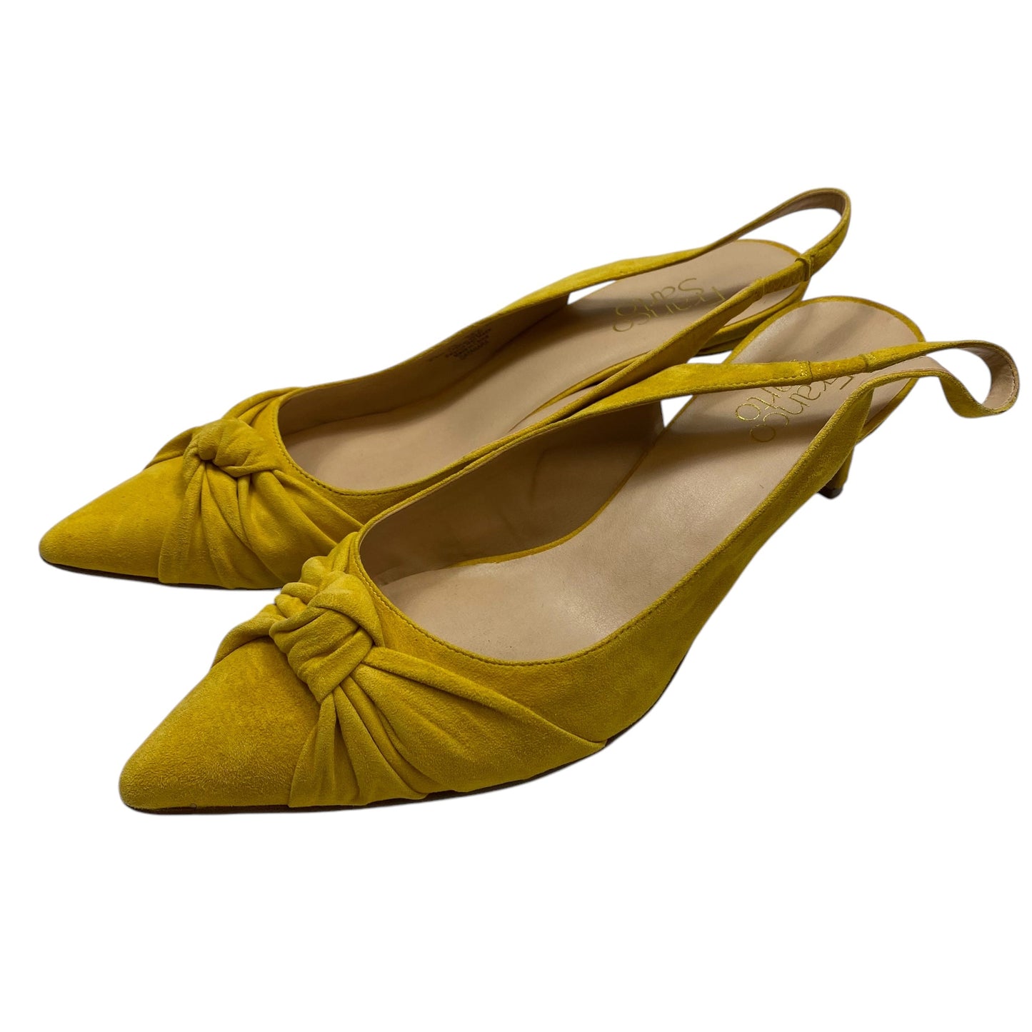 Shoes Heels Kitten By Franco Sarto In Yellow, Size: 9.5