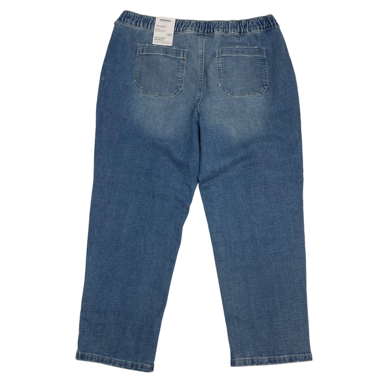 Jeans Straight By Sonoma In Blue Denim, Size: 18