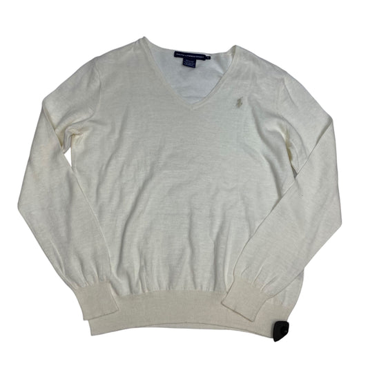 Top Long Sleeve By Ralph Lauren In Cream, Size: Xl