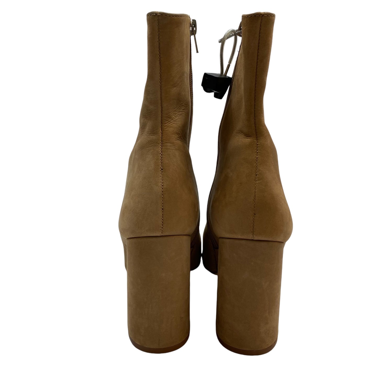 Boots Ankle Heels By Steve Madden In Tan, Size: 9.5