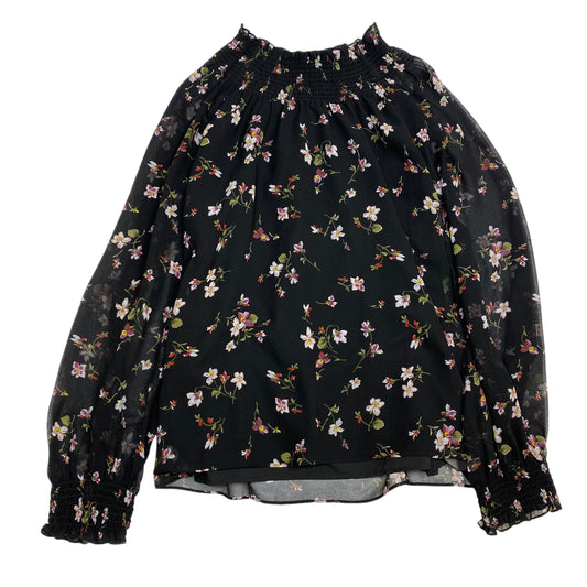 Blouse Long Sleeve By Madewell In Black, Size: S