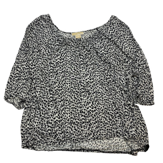 Top 3/4 Sleeve By Michael By Michael Kors In Animal Print, Size: 3x