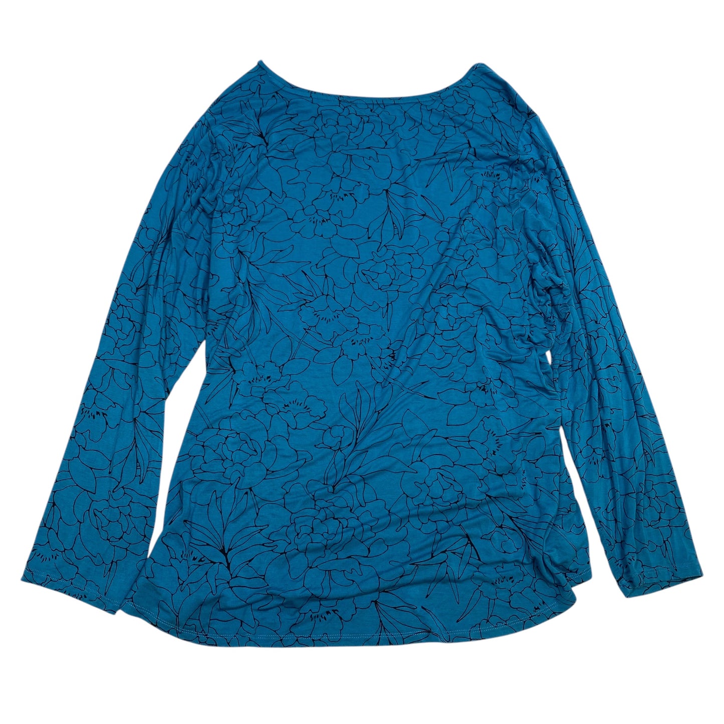 Top Long Sleeve Basic By Apt 9 In Blue, Size: 3x