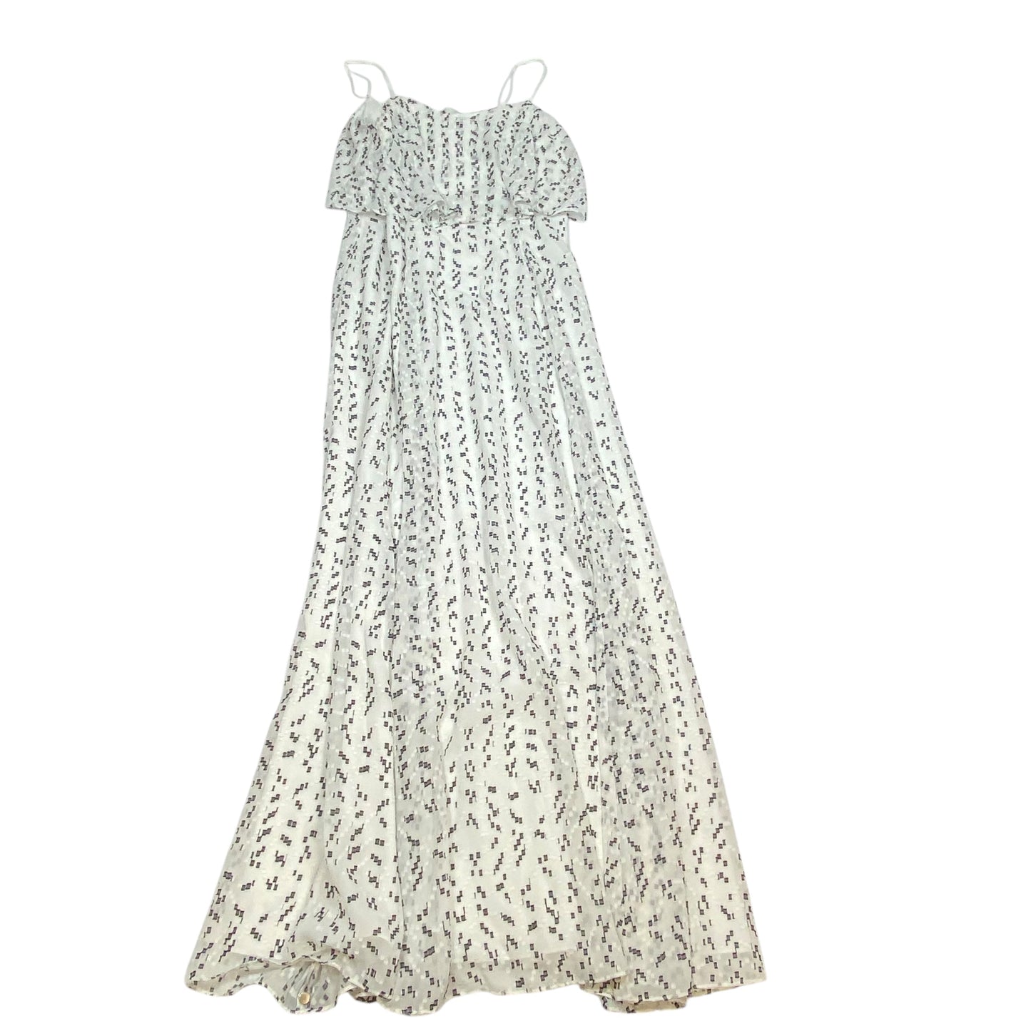 Dress Party Long By Halston In White, Size: M