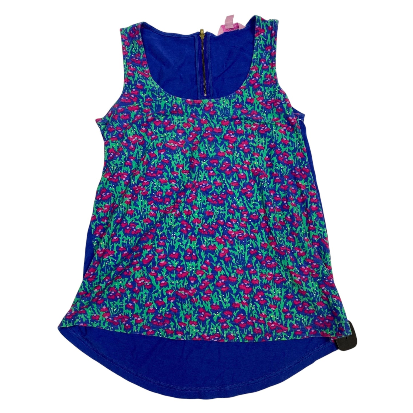 Top Sleeveless Designer By Lilly Pulitzer In Blue & Pink, Size: Xs