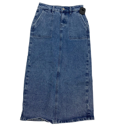 Skirt Midi By Prosperity In Blue Denim, Size: Xs