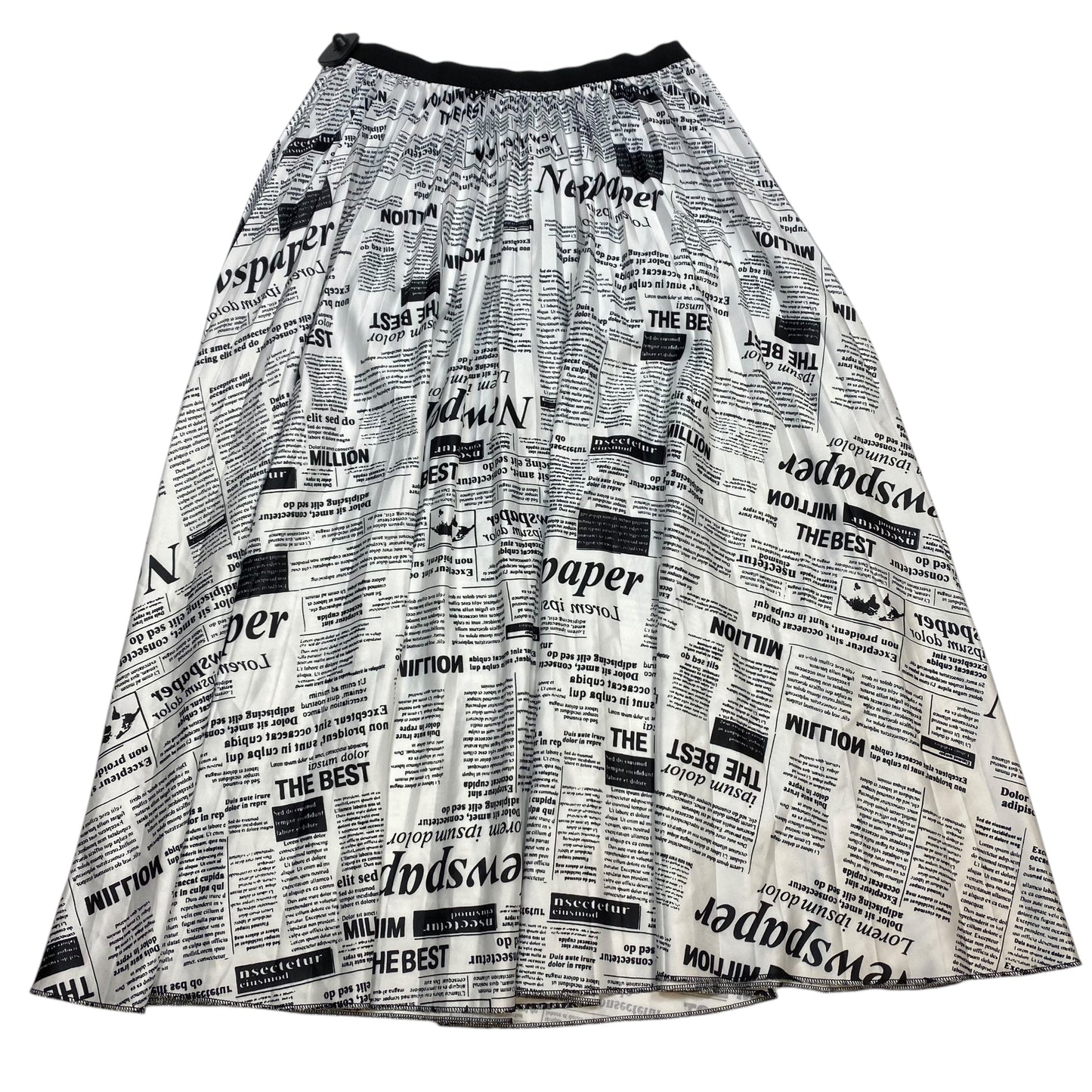 Skirt Maxi By Clothes Mentor In Black & White, Size: 2x