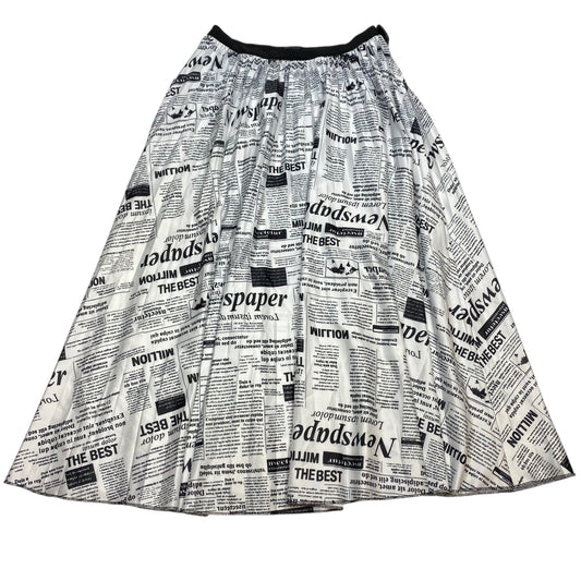 Skirt Maxi By Clothes Mentor In Black & White, Size: 2x