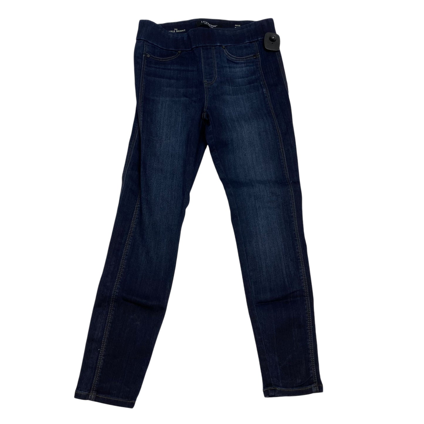 Jeans Skinny By Liverpool In Blue Denim, Size: 2p