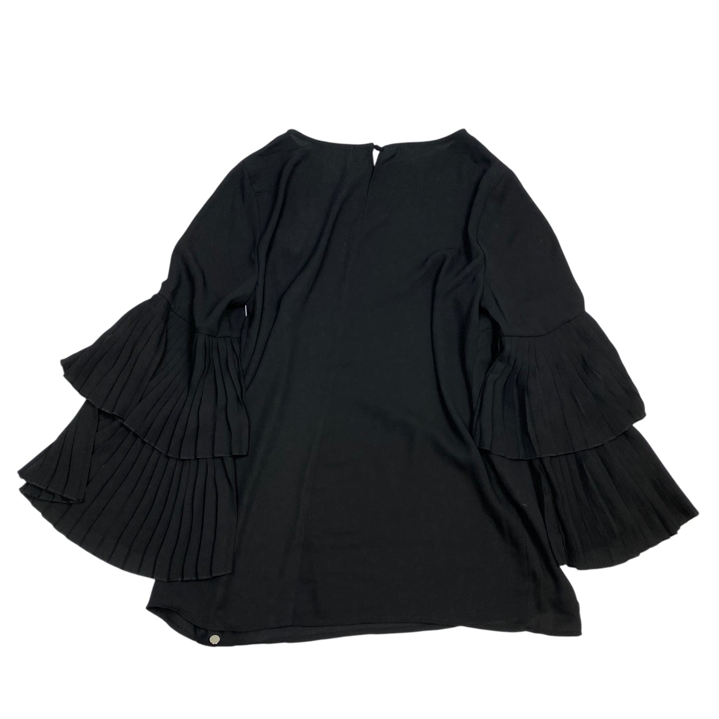 Blouse Long Sleeve By Carmen By Carmen Marc Valvo In Black, Size: S