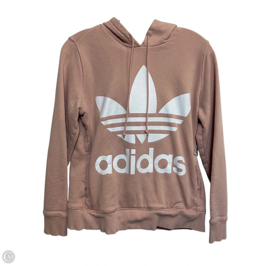 Athletic Sweatshirt Hoodie By Adidas In Pink, Size: S