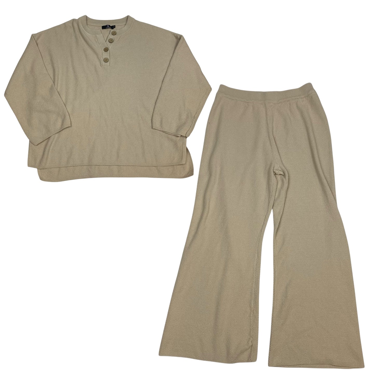 Lounge Set Pants By Lillusory In Tan, Size: Xl