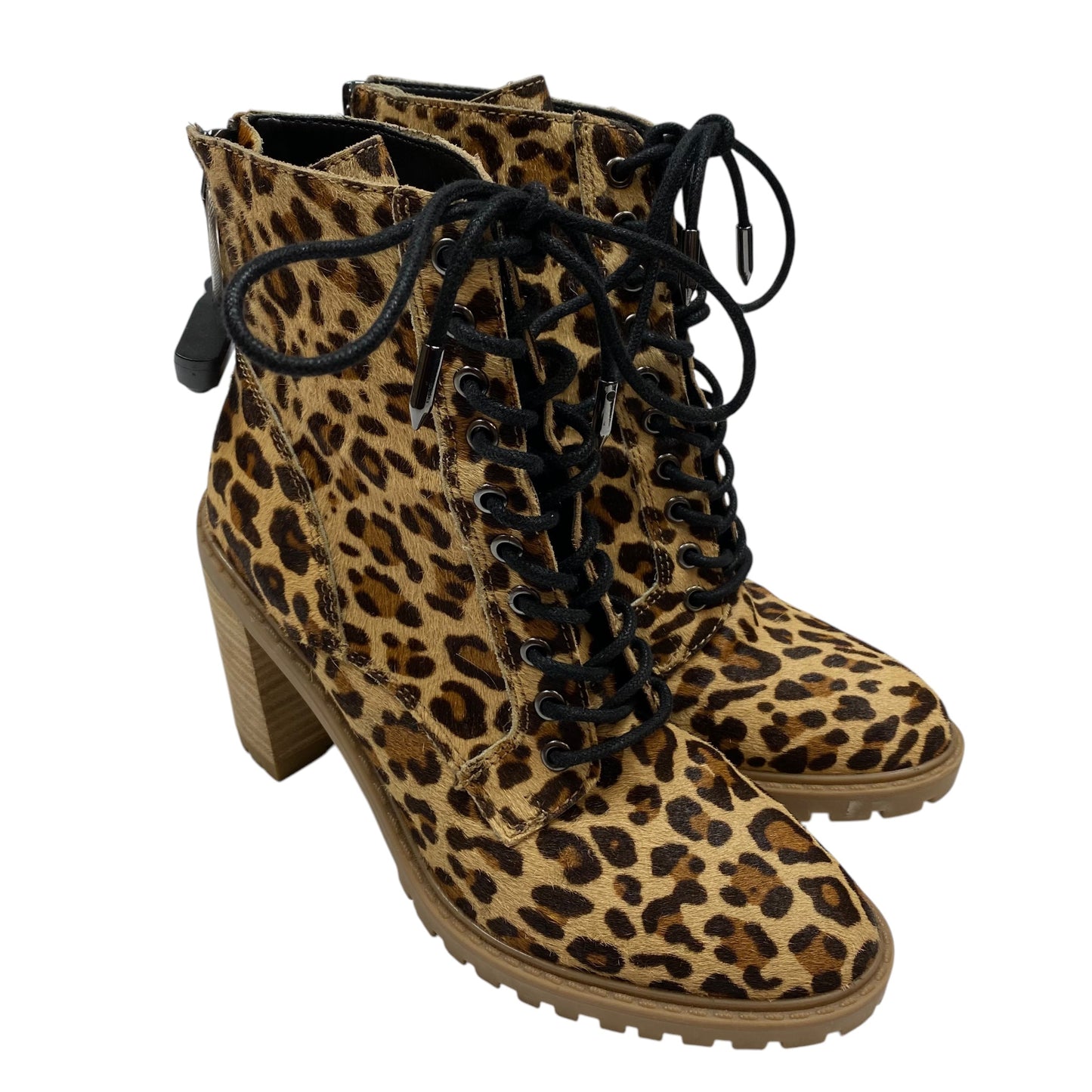 Boots Ankle Heels By Dolce Vita In Animal Print, Size: 6