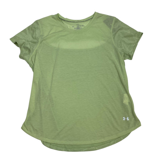 Athletic Top Short Sleeve By Under Armour In Green, Size: Xl