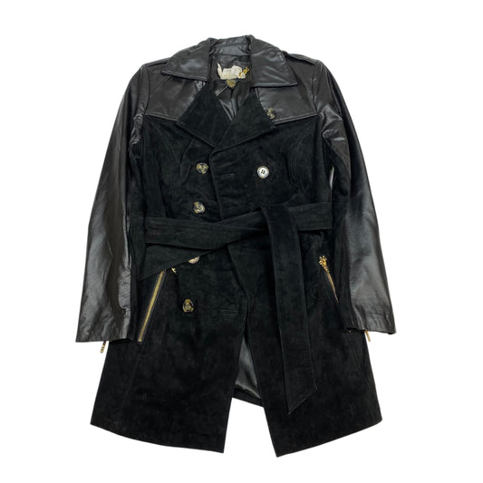 Jacket Leather By Iman Hsn In Black, Size: Xs