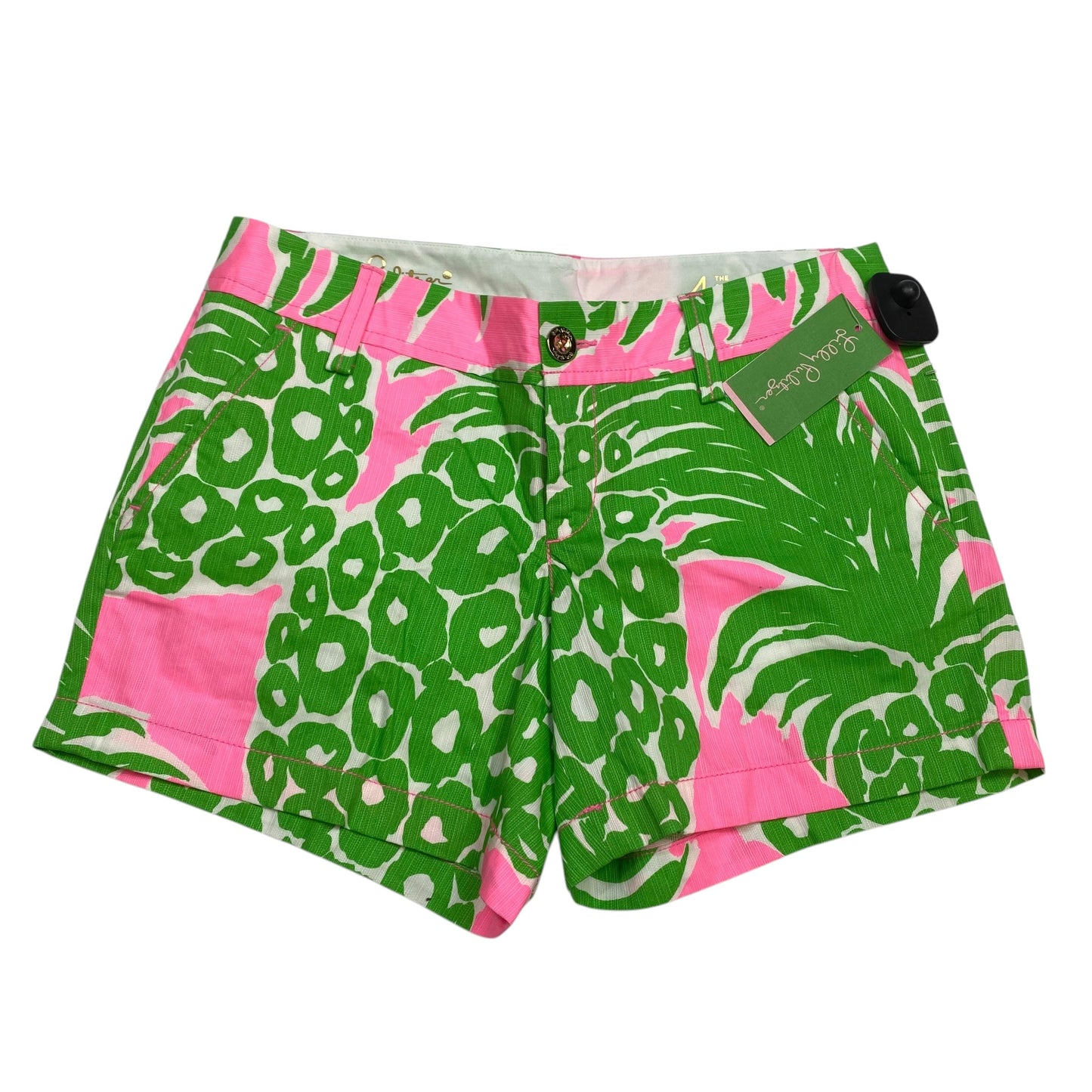 Shorts Designer By Lilly Pulitzer In Green & Pink, Size: 4