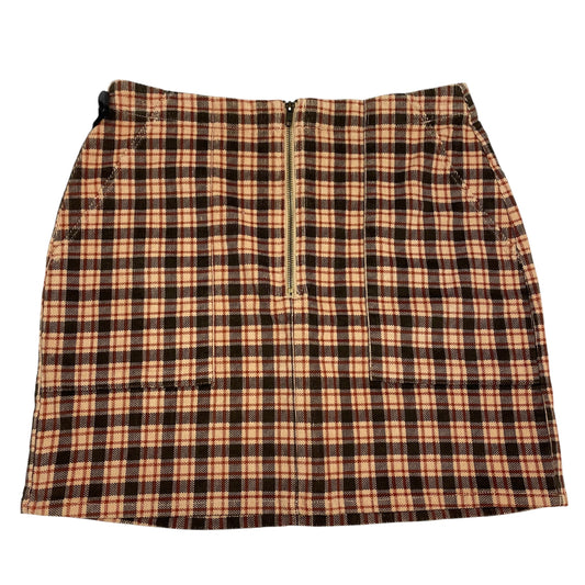 Skirt Mini & Short By Wild Fable In Brown & Tan, Size: L