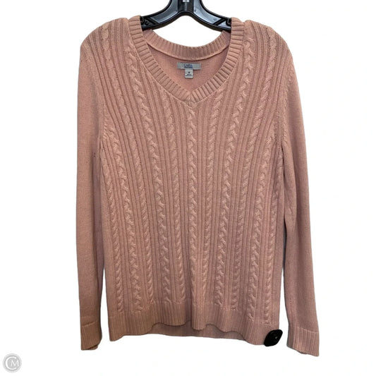 Sweater By Croft And Barrow In Pink, Size: M
