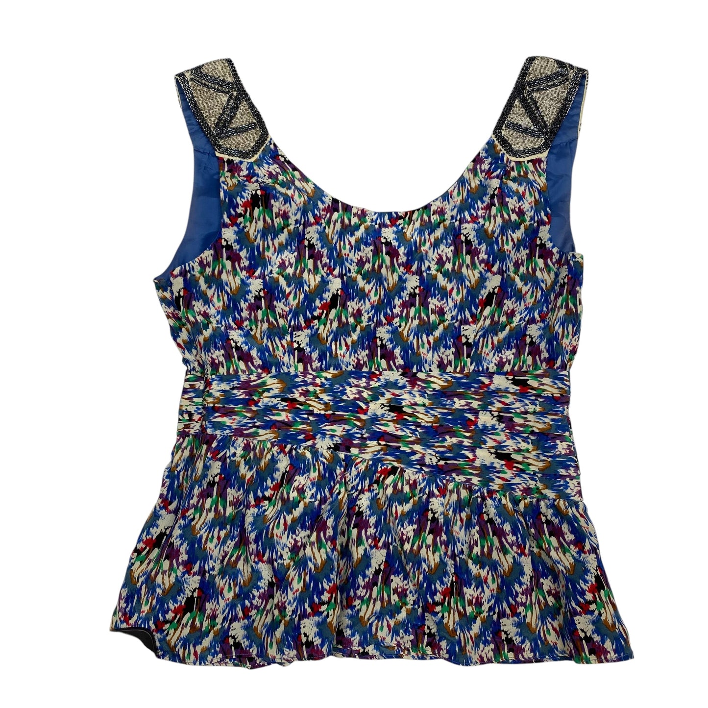 Top Sleeveless By Edme And Esyllte In Blue, Size: S