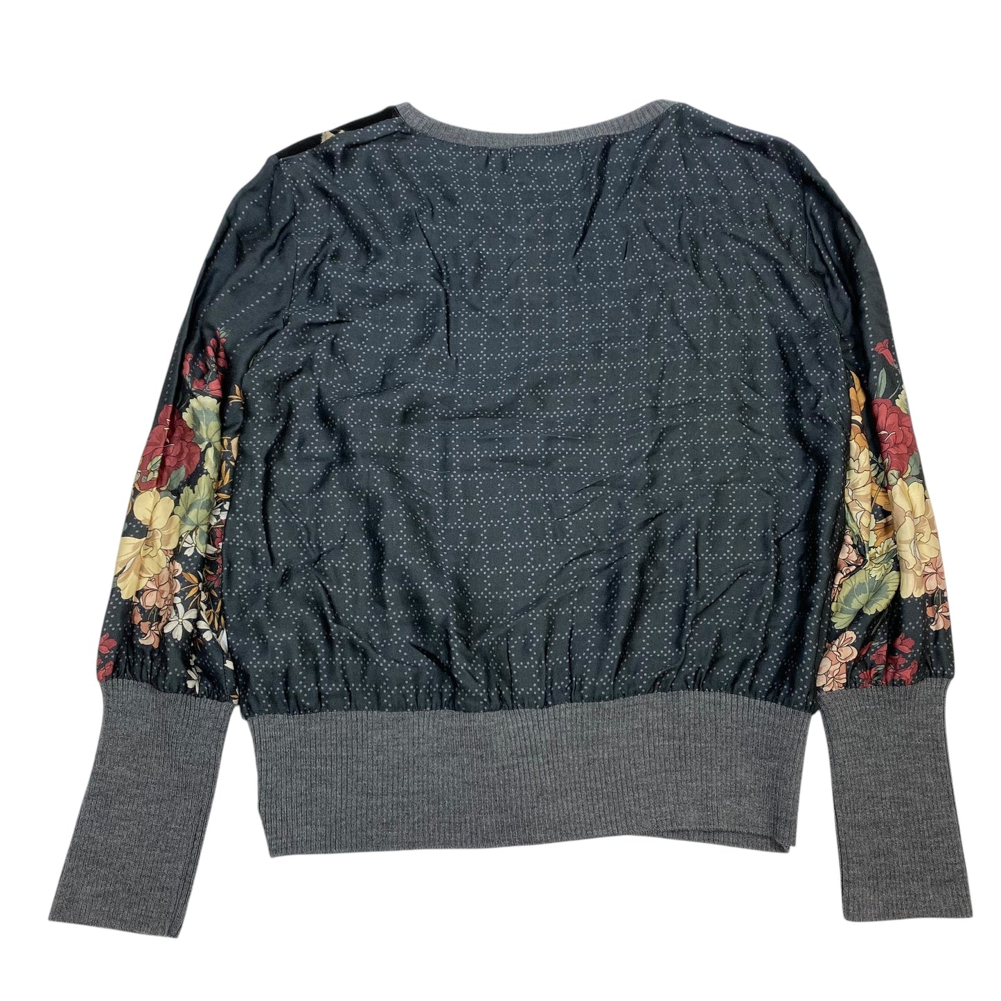 Top Long Sleeve By Aldomartins In Black & Grey, Size: M