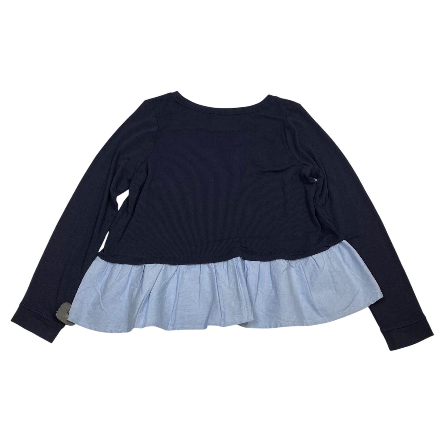 Top Long Sleeve By Crown And Ivy In Navy, Size: Xlp