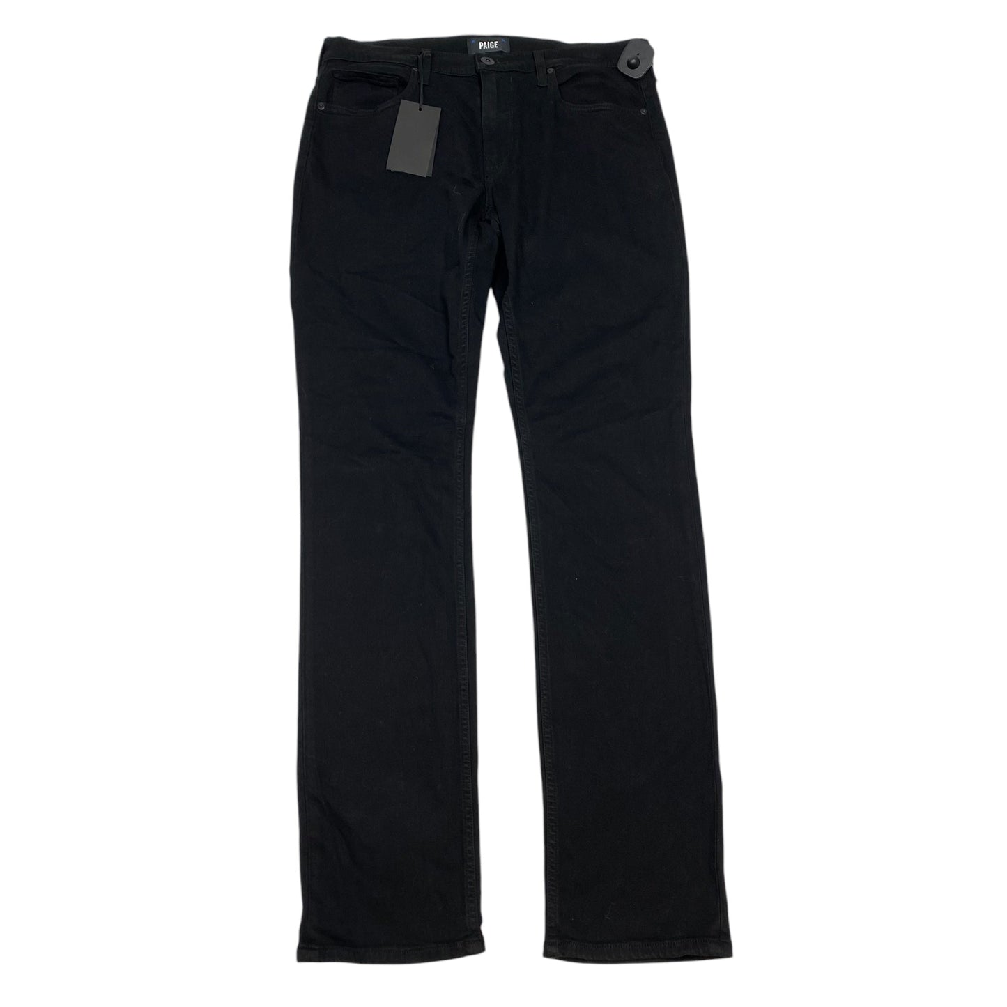 Jeans Designer By Paige In Black Denim, Size: 14