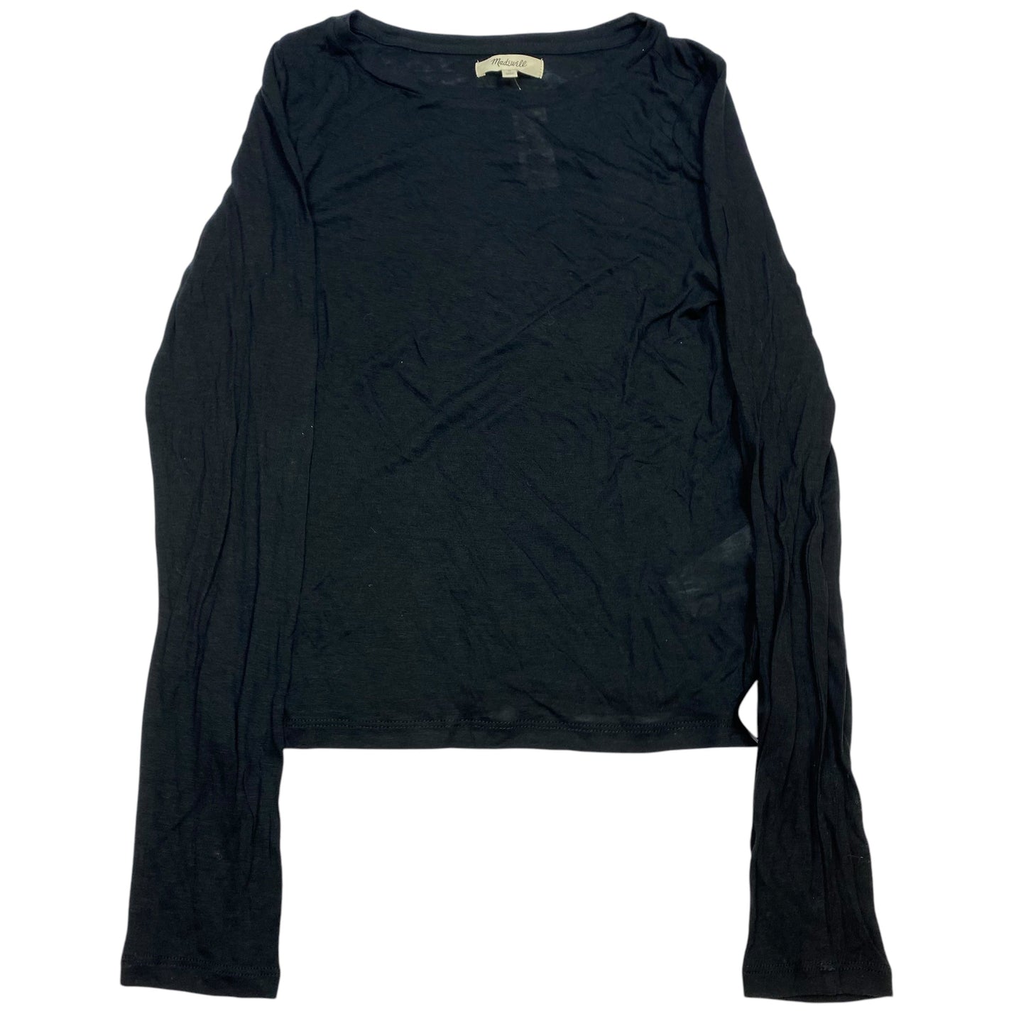 Top Long Sleeve Basic By Madewell In Black, Size: M