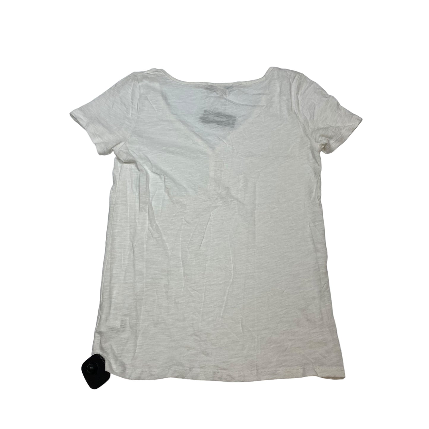 White Top Short Sleeve Basic Express, Size Xs