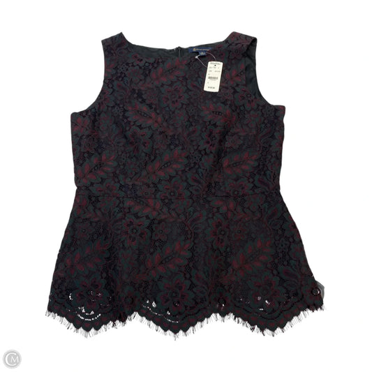 Top Sleeveless By Brooks Brothers In Green & Red, Size: M