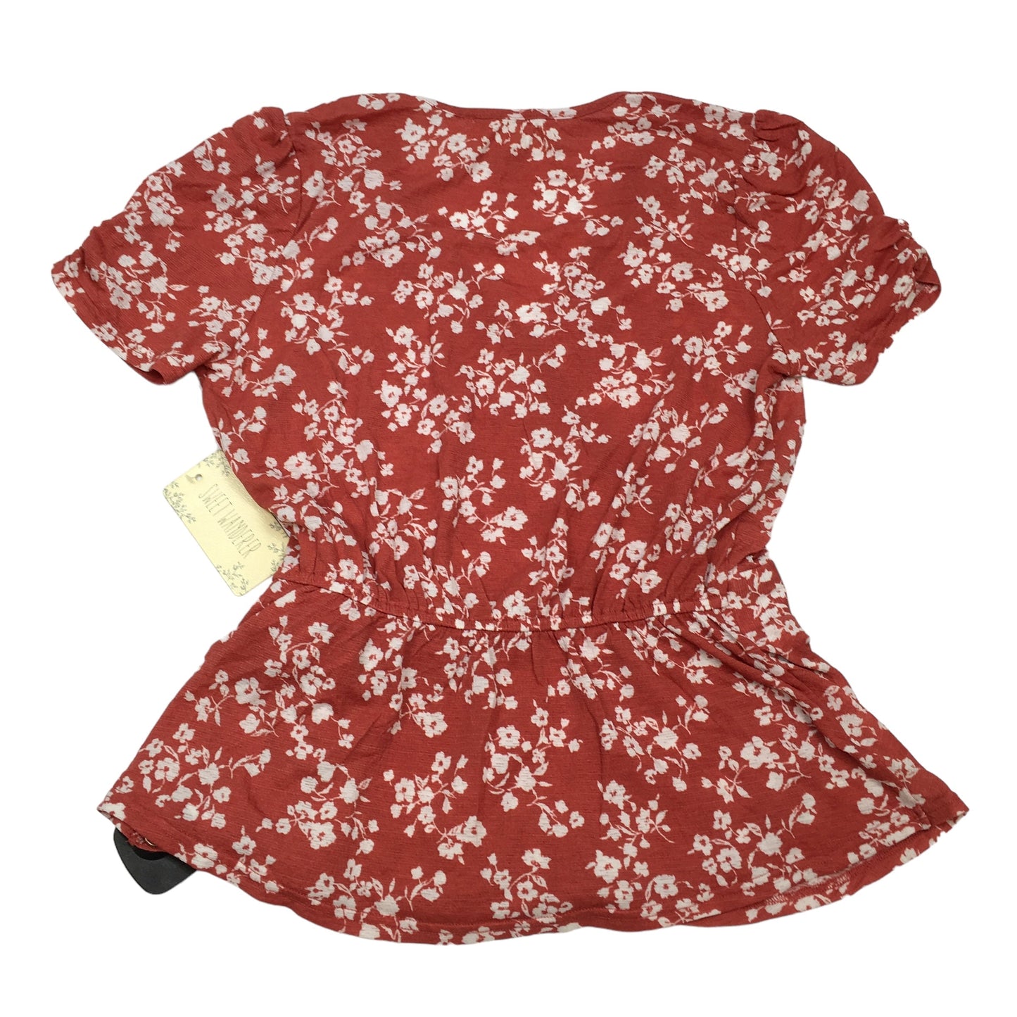 Red Top Short Sleeve Sweet Wanderer, Size S
